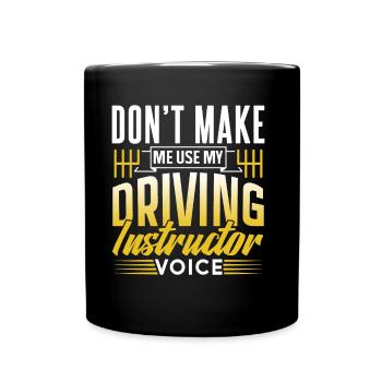 Ma voix d’instructeur de conduite Profession de moniteur de conduite - Mug uni - noir - Devant