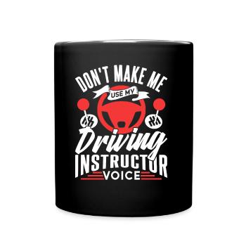 Ma voix d’instructeur de conduite Profession de moniteur de conduite - Mug uni - noir - Devant
