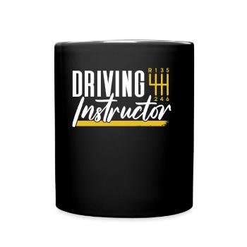 Driving instructor Driving school Learner driving lesson - Full Colour Mug - black - Front