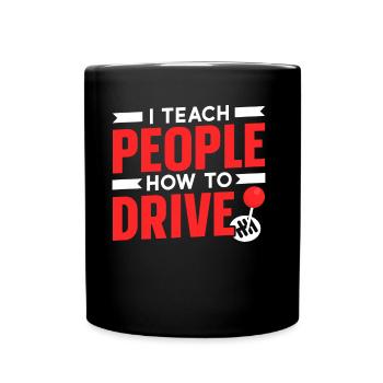 J’enseigne aux gens des instructeurs de conduite - Mug uni - noir - Devant