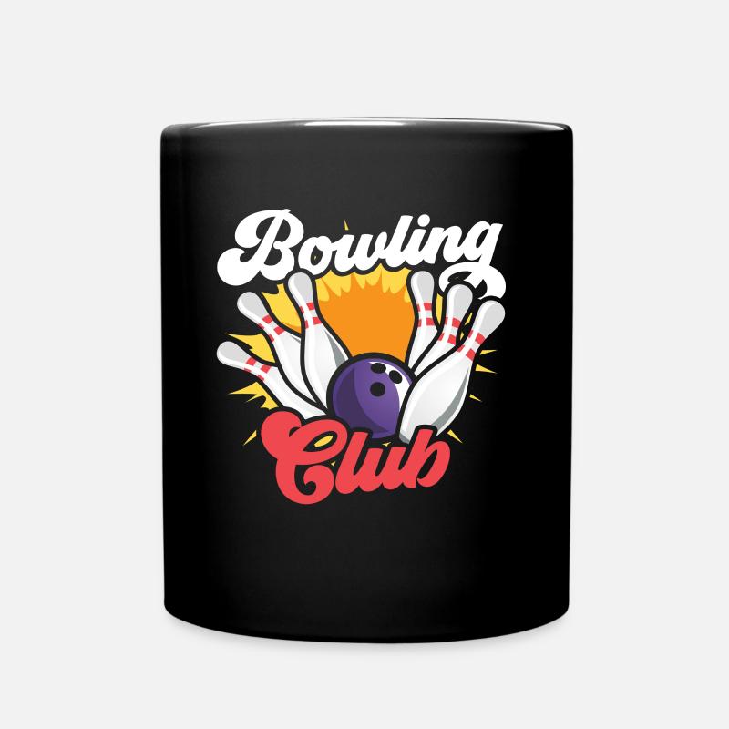 Bowling Club Team Bowler Mannschaft Hobby - Tasse einfarbig - Schwarz