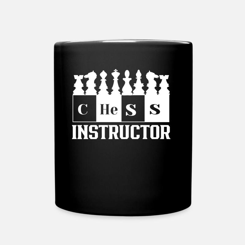 Professeur d’échecs joueur d’échecs club d’échecs - Mug uni - noir