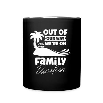 À l’écart Nous sommes en famille de vacances en famille - Mug uni - noir - Devant