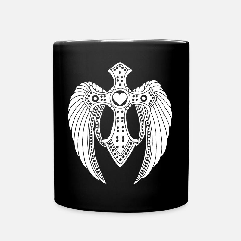 Ange déchu blanc - Mug uni - noir