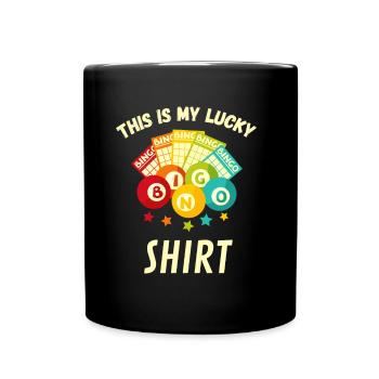 C’est ma chemise de bingo porte-bonheur - Mug uni - noir - Devant