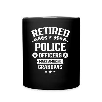 Les policiers à la retraite sont la pension de l’arrière-grand-père - Mug uni - noir - Devant