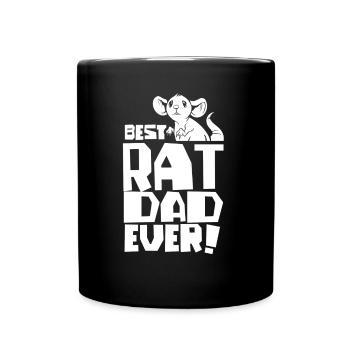 Bester Rattenvater Aller Zeiten Ratte Papa Ratten - Tasse einfarbig - Schwarz - Vorne