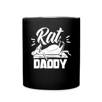 Rat Daddy Rat Papa Cute Rats Animal Lovers - Full Colour Mug - black - Front