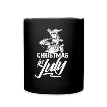 Weihnachten im Juli Noël en juillet Père Noël Humour - Mug uni - noir - Devant