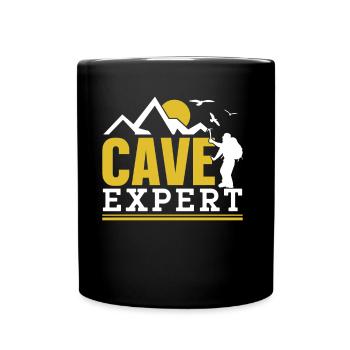 Höhlenforscher Höhlenwandern Caving Höhle Cave - Full Colour Mug - black - Front