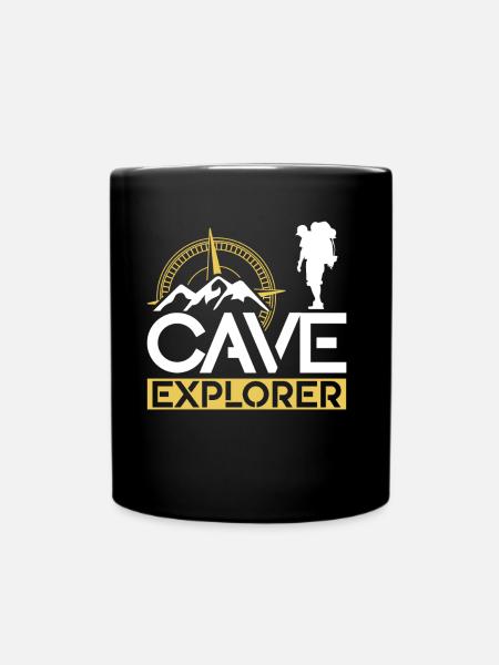 Cave Scientist Caving Cave Cave Hiking Cave - Full Colour Mug - black