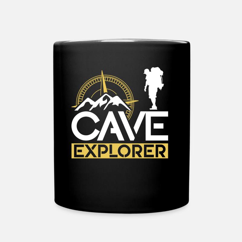Höhlenforscher Caving Cave Höhlenwandern Höhle - Tasse einfarbig - Schwarz