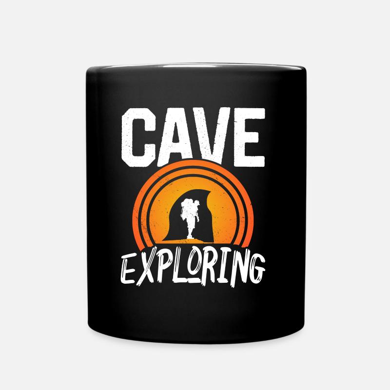 Höhle Erforschen Caving Höhlenwandern Cave - Tasse einfarbig - Schwarz