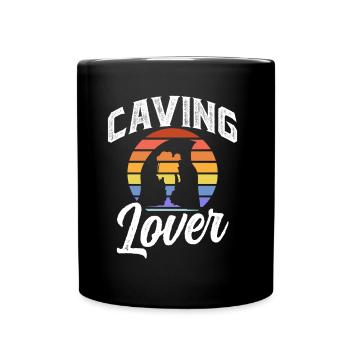 Cave lovers Cave Caving Cave Hiking - Full Colour Mug - black - Front
