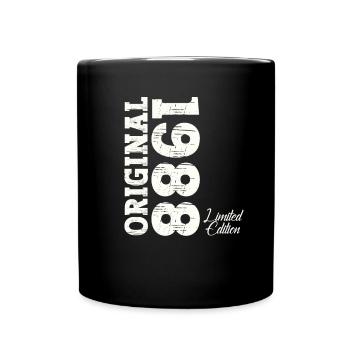 Né en 1988 35ème anniversaire Cadeau homme / femme - Mug uni - noir - Devant