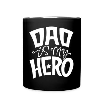 papa, dad, meilleur papa - Mug uni - noir - Devant