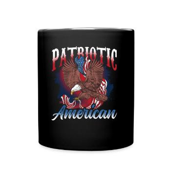 Patriotic American US Patriot Patriotic - Full Colour Mug - black - Front