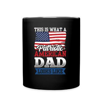 Voici à quoi ressemble un père américain patriote - Mug uni - noir - Devant