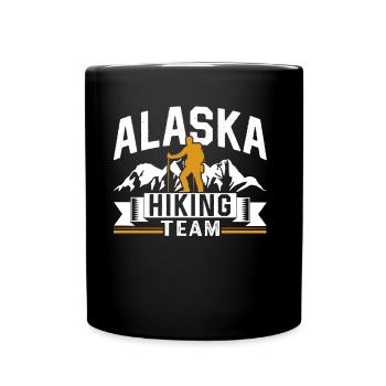 Alaska Hiking Team Hikers Hiking Hike - Full Colour Mug - black - Front