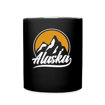 Alaska Nature Hiker Hiking - Full Colour Mug - black - Front