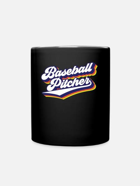 Baseball Pitcher Hobby Werfer Spieler - Tasse einfarbig - Schwarz