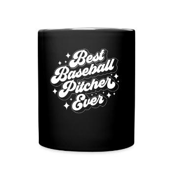 Bester Baseball Pitcher Aller Zeiten Werfer Hobby - Tasse einfarbig - Schwarz - Vorne