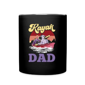 Kayak Father Hobby Kayaking Kayaking Kayakers - Full Colour Mug - black - Front