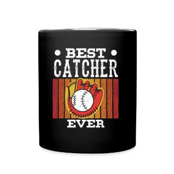 Bester Fänger Aller Zeiten Catcher Baseball Hobby - Tasse einfarbig - Schwarz - Vorne