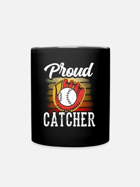 Proud Catcher Hobby Player Catcher Baseball - Mug uni - noir