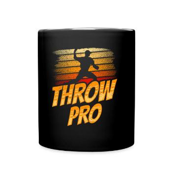 Wurf Profi Baseball Spieler Hobby Werfer Pitcher - Tasse einfarbig - Schwarz - Vorne