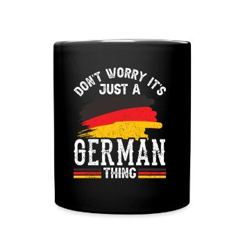 No fear is just a German thing German - Full Colour Mug - black - Front