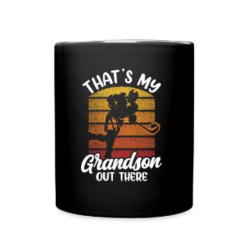 Voici mon petit-fils là-bas au passe-temps de hockey - Mug uni - noir - Devant