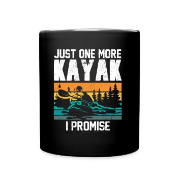Un seul kayak de plus promis kayak - Mug uni - noir - Devant