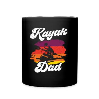 Kayak Father Hobby Kayaking Kayaking - Full Colour Mug - black - Front