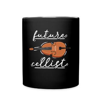 Futur violoncelliste violoncelle violoncelle musicien - Mug uni - noir - Devant