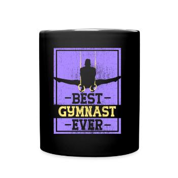 Bester Turner Aller Zeiten Gymnast Gymnastik - Tasse einfarbig - Schwarz - Vorne
