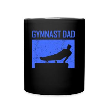 Turner Vater Gymnast Turnen Gymnastik Liebhaber - Tasse einfarbig - Schwarz - Vorne