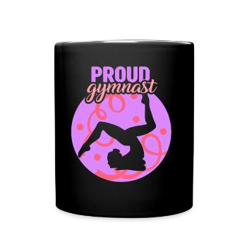 Stolzer Turner Gymnast Gymnastik Liebhaber Turnen - Tasse einfarbig - Schwarz - Vorne