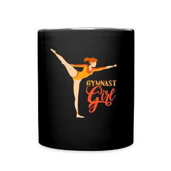 Gymnast Gymnast Girls Gymnastics Gymnastics - Full Colour Mug - black - Front
