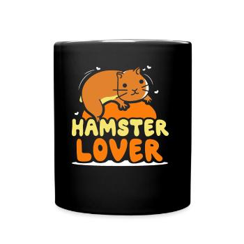 Hamsterliebhaber Besitzer Haustier Hamster Süß - Tasse einfarbig - Schwarz - Vorne