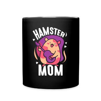 Hamster Mom Owner Cute Pet - Full Colour Mug - black - Front