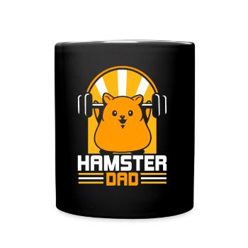 Hamster Papa Cute Pet Owner - Full Colour Mug - black - Front