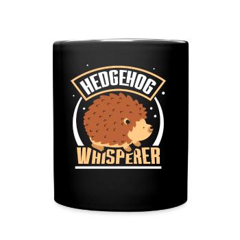Hérisson Whisperer Dictons Pet Cute - Mug uni - noir - Devant