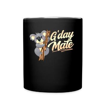 Guten Tag Kumpel Süß Tier Koalas Koala Koalabär - Tasse einfarbig - Schwarz - Vorne