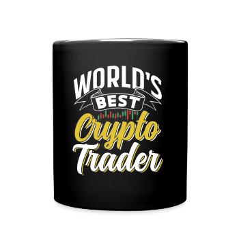 Weltbester Krypto Trader Trading Traden Crypto - Tasse einfarbig - Schwarz - Vorne