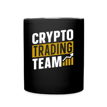 Krypto Trading Team Crypto Traden Trader - Tasse einfarbig - Schwarz - Vorne