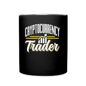 Kryptowährungs Händler Krypto Crypto Trader - Tasse einfarbig - Schwarz - Vorne