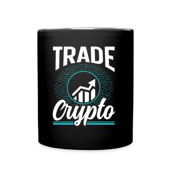 Krypto Handeln Trader Trading Crypto Traden - Tasse einfarbig - Schwarz - Vorne