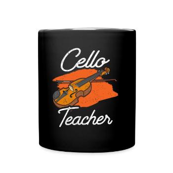 Cello Teacher Cello Teacher Cellos Cellist Musician - Full Colour Mug - black - Front