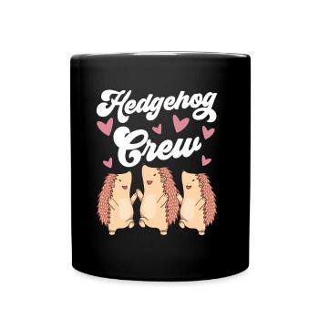 Hérisson Équipe Dictons Pet Cute - Mug uni - noir - Devant